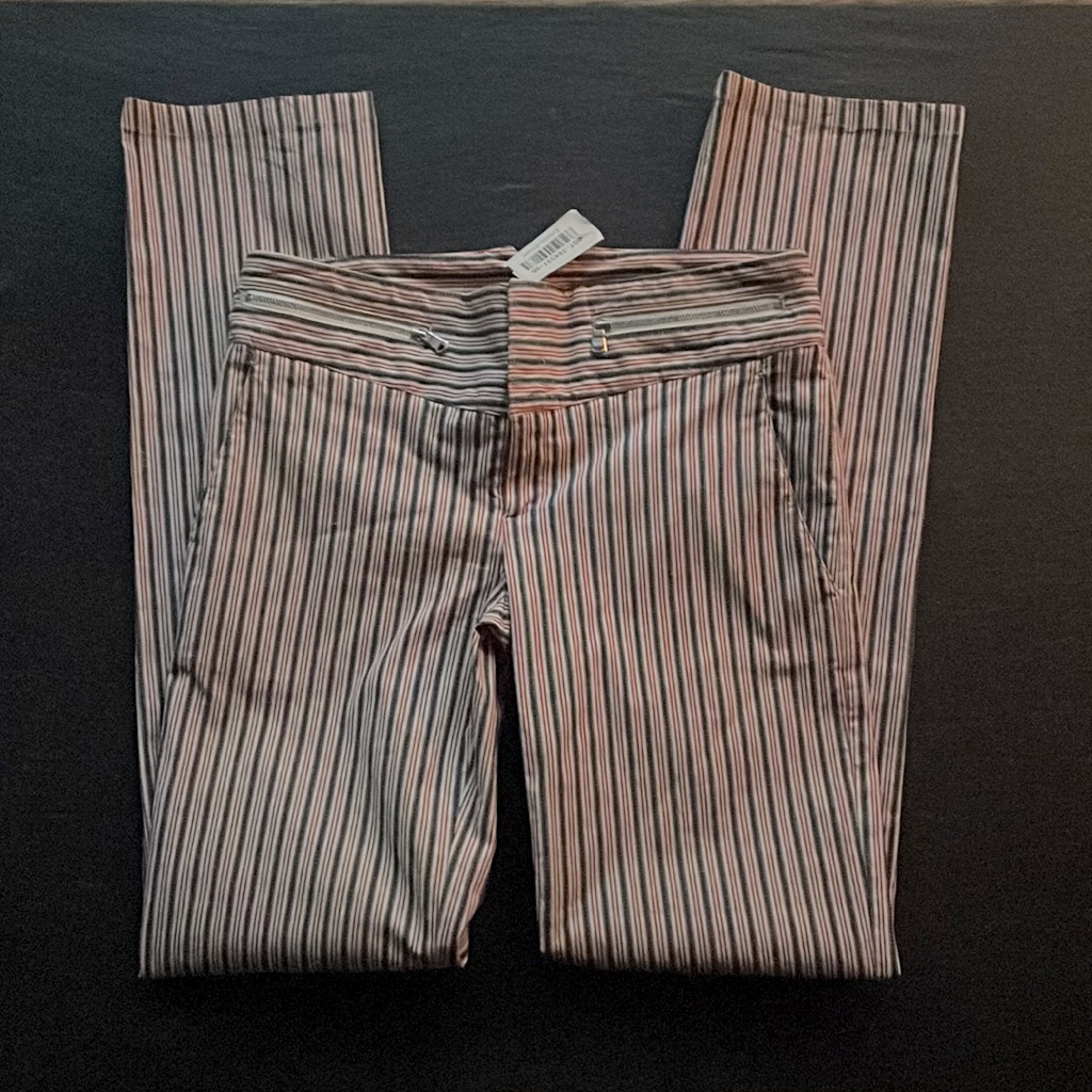 Emporio Armani] Red Blue White Straight Leg Jean
